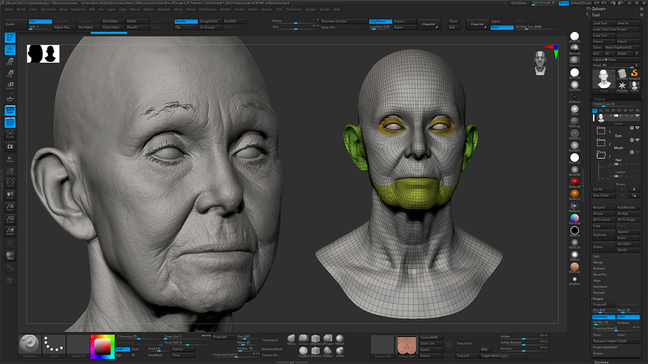 Download Zbrush head sculpt